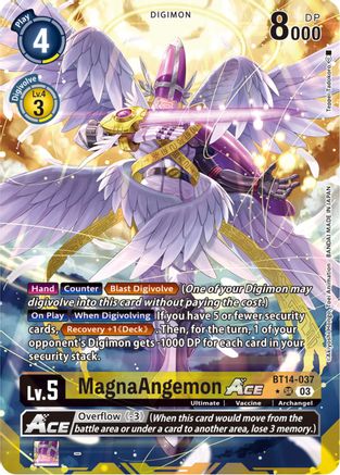 MagnaAngemon ACE (Alternate Art) (BT14-037) [Blast Ace] Foil - Deck Out Gaming