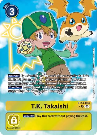 T.K. Takaishi (Alternate Art) (BT14-084) [Blast Ace] Foil - Deck Out Gaming