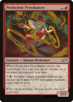 Proficient Pyrodancer (Galaxy Foil) (406) [Unfinity] foil - Deck Out Gaming