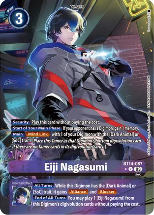 Eiji Nagasumi (Alternate Art) (BT14-087) [Blast Ace] Foil - Deck Out Gaming