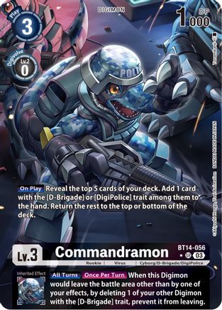 Commandramon (Alternate Art) (BT14-056) [Blast Ace] Foil - Deck Out Gaming