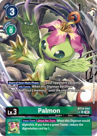 Palmon (Alternate Art) (BT14-044) [Blast Ace] Foil - Deck Out Gaming