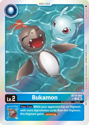 Bukamon (Blast Ace Box Promotion Pack) (BT14-002) [Blast Ace] Foil - Deck Out Gaming