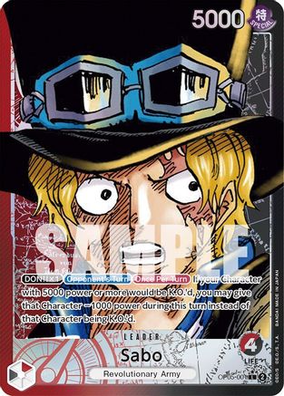 Sabo (001) (Alternate Art) (OP05-001) [Awakening of the New Era] Foil - Deck Out Gaming