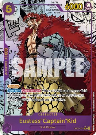 Eustass"Captain"Kid (Alternate Art) (Manga) (OP05-074) [Awakening of the New Era] Foil - Deck Out Gaming