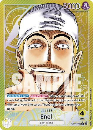 Enel (098) (Alternate Art) (OP05-098) [Awakening of the New Era] Foil - Deck Out Gaming