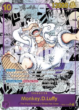 Monkey.D.Luffy (119) (Alternate Art) (Manga) (OP05-119) [Awakening of the New Era] Foil - Deck Out Gaming