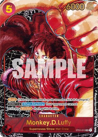 Monkey.D.Luffy (012) (Alternate Art) (ST01-012) [Awakening of the New Era] Foil - Deck Out Gaming