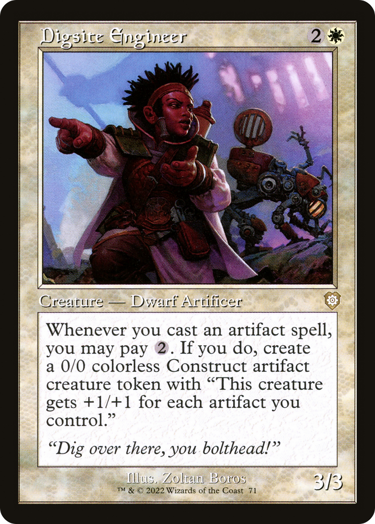 Digsite Engineer (Retro Frame) (71) [Commander: The Brothers' War] - Deck Out Gaming