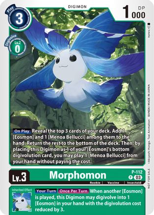 Morphomon - P-112 (3rd Anniversary Survey Pack) (P-112) [Digimon Promotion Cards] - Deck Out Gaming