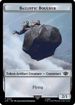 Ballistic Boulder // Food (0022) Double-Sided Token (Surge Foil) (21) [Universes Beyond: The Lord of the Rings: Tales of Middle-earth] foil - Deck Out Gaming