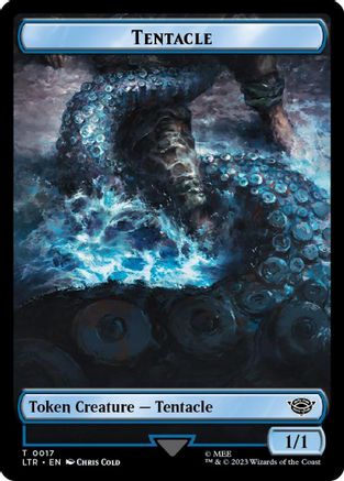 Tentacle // Food (0023) Double-Sided Token (Surge Foil) (17) [Universes Beyond: The Lord of the Rings: Tales of Middle-earth] foil - Deck Out Gaming