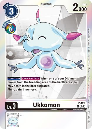 Ukkomon - P-123 (Tamer Party Pack -The Beginning- Ver. 2.0) (P-123) [Digimon Promotion Cards] Foil - Deck Out Gaming