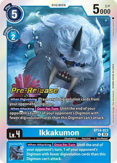 Ikkakumon (BT14-023) [Blast Ace Pre-Release Cards] Foil - Deck Out Gaming