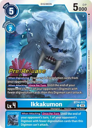 Ikkakumon (BT14-023) [Blast Ace Pre-Release Cards] Foil - Deck Out Gaming