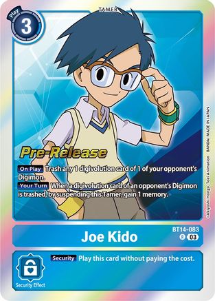 Joe Kido (BT14-083) [Blast Ace Pre-Release Cards] Foil - Deck Out Gaming