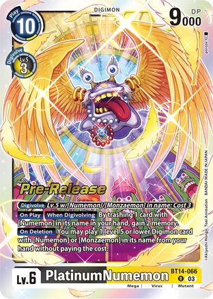 PlatinumNumemon (BT14-066) [Blast Ace Pre-Release Cards] Foil - Deck Out Gaming