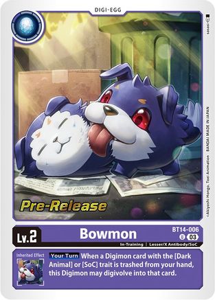 Bowmon (BT14-006) [Blast Ace Pre-Release Cards] Foil - Deck Out Gaming