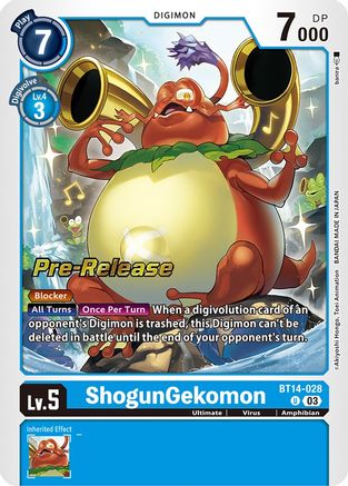 ShogunGekomon (BT14-028) [Blast Ace Pre-Release Cards] Foil - Deck Out Gaming