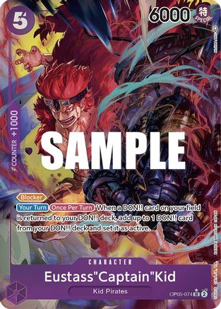 Eustass"Captain"Kid (Alternate Art) (OP05-074) [Awakening of the New Era] Foil - Deck Out Gaming
