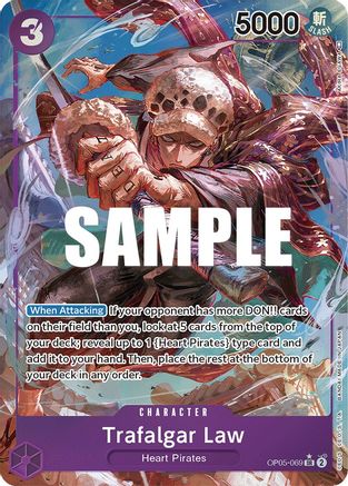Trafalgar Law (Alternate Art) (069) (OP05-069) [Awakening of the New Era] Foil - Deck Out Gaming