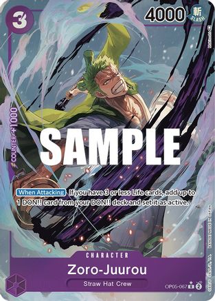 Zoro-Juurou (Alternate Art) (OP05-067) [Awakening of the New Era] Foil - Deck Out Gaming