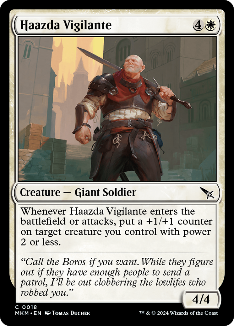 Haazda Vigilante (18) [Murders at Karlov Manor] - Deck Out Gaming