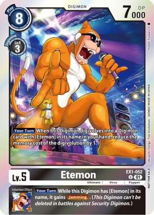 Etemon (Blast Ace Double Pack Set) (EX1-052) [Classic Collection] Foil - Deck Out Gaming