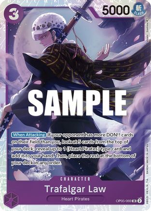 Trafalgar Law (069) (OP05-069) [Awakening of the New Era] Foil - Deck Out Gaming