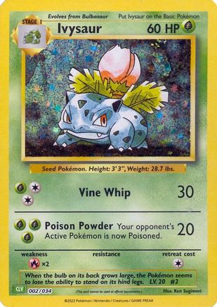 Ivysaur (2) [Trading Card Game Classic] Holofoil - Deck Out Gaming