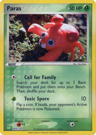 Paras (4) [Trading Card Game Classic] Holofoil - Deck Out Gaming