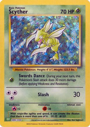 Scyther (6) [Trading Card Game Classic] Holofoil - Deck Out Gaming