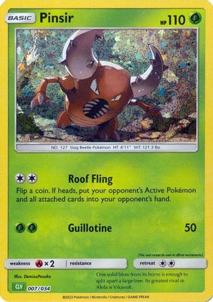 Pinsir (7) [Trading Card Game Classic] Holofoil - Deck Out Gaming