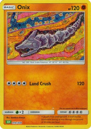 Onix (10) [Trading Card Game Classic] Holofoil - Deck Out Gaming