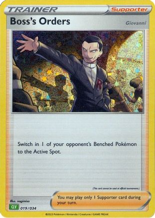 Boss's Orders (CLV) (19) [Trading Card Game Classic] Holofoil - Deck Out Gaming
