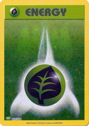 Basic Grass Energy (33) [Trading Card Game Classic] Holofoil - Deck Out Gaming