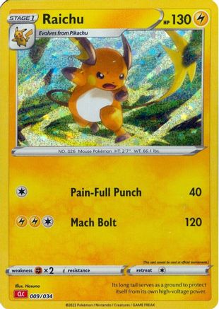 Raichu (9) [Trading Card Game Classic] Holofoil - Deck Out Gaming