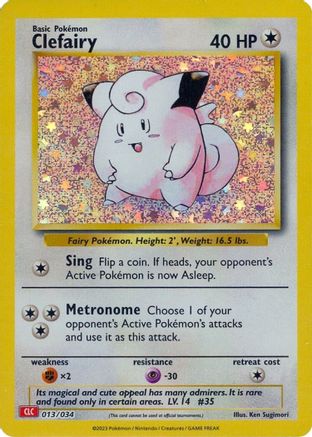 Clefairy (13) [Trading Card Game Classic] Holofoil - Deck Out Gaming