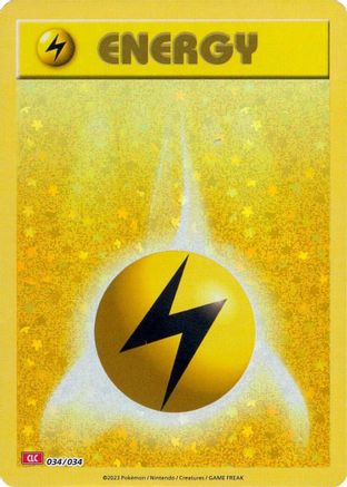 Basic Lightning Energy (34) [Trading Card Game Classic] Holofoil - Deck Out Gaming