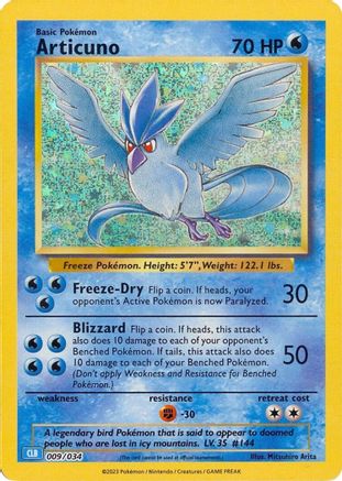 Articuno (9) [Trading Card Game Classic] Holofoil - Deck Out Gaming