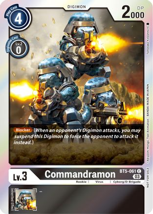 Commandramon (Winner Pack -Blast Ace-) (BT5-061) [Battle of Omni] Foil - Deck Out Gaming