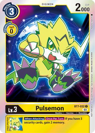 Pulsemon (Official Tournament Pack Vol.11) (BT7-032) [Next Adventure] Foil - Deck Out Gaming