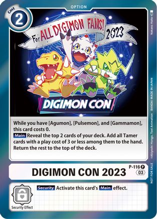 Digimon Con 2023 (Official Tournament Pack Vol.11) (P-116) [Digimon Promotion Cards] Foil - Deck Out Gaming