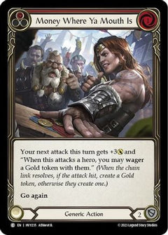 Money Where Ya Mouth Is (Red) (HVY235) [Heavy Hitters] Rainbow Foil - Deck Out Gaming