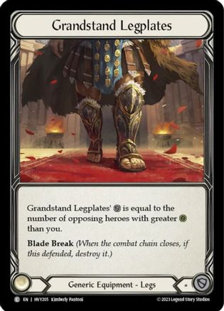 Grandstand Legplates (HVY205) [Heavy Hitters] - Deck Out Gaming