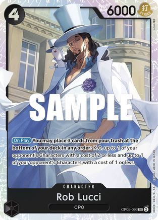 Rob Lucci (093) (OP05-093) [Awakening of the New Era] Foil - Deck Out Gaming