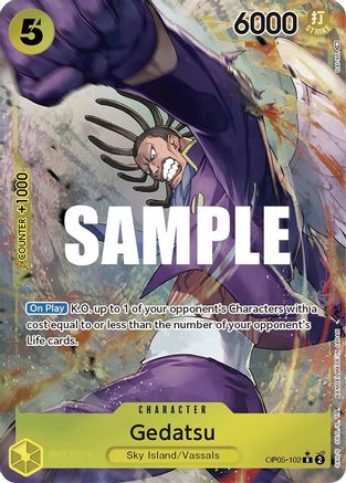 Gedatsu (Alternate Art) (OP05-102) [Awakening of the New Era] Foil - Deck Out Gaming