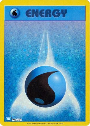 Basic Water Energy (33) [Trading Card Game Classic] Holofoil - Deck Out Gaming
