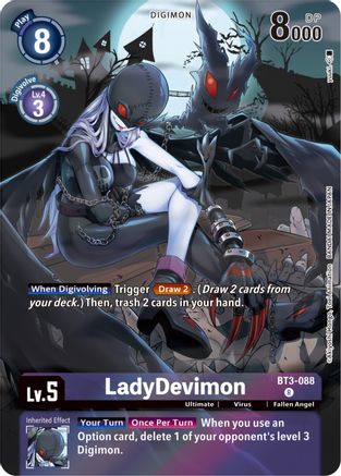 LadyDevimon - BT3-088 (Gift Box 2023) (BT3-088) [Release Special Booster] Foil - Deck Out Gaming