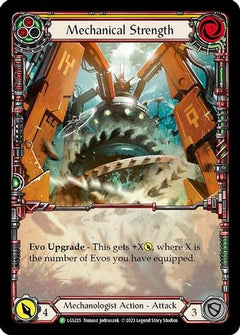 Mechanical Strength (Yellow) - LGS225 (LGS225) [Flesh and Blood: Promo Cards] Rainbow Foil - Deck Out Gaming